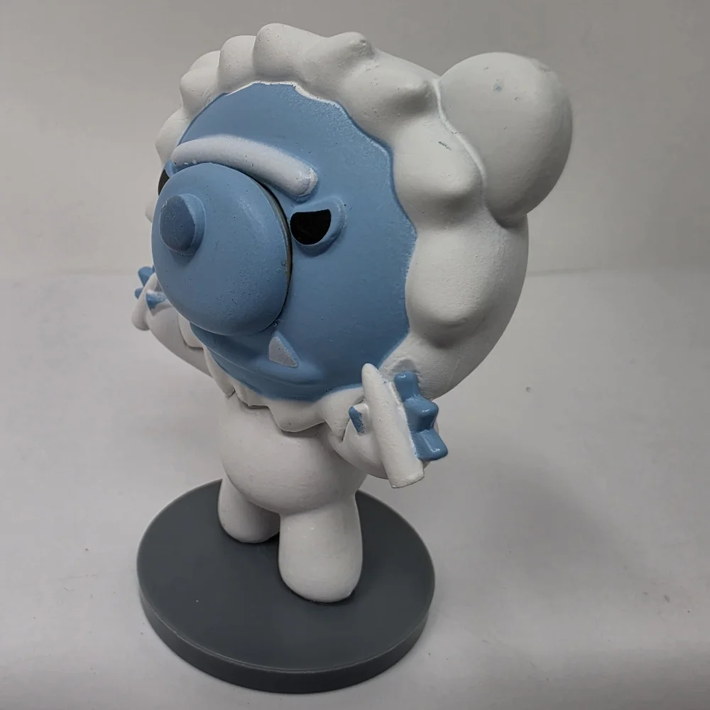 Deddy Bear White and Blue Toy Figure